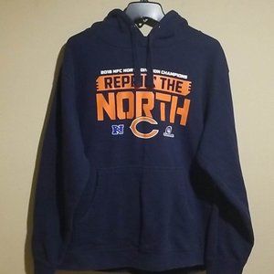 NFL Chicago Bears NFC North Champions 2018 Blue Hoodie Size XL